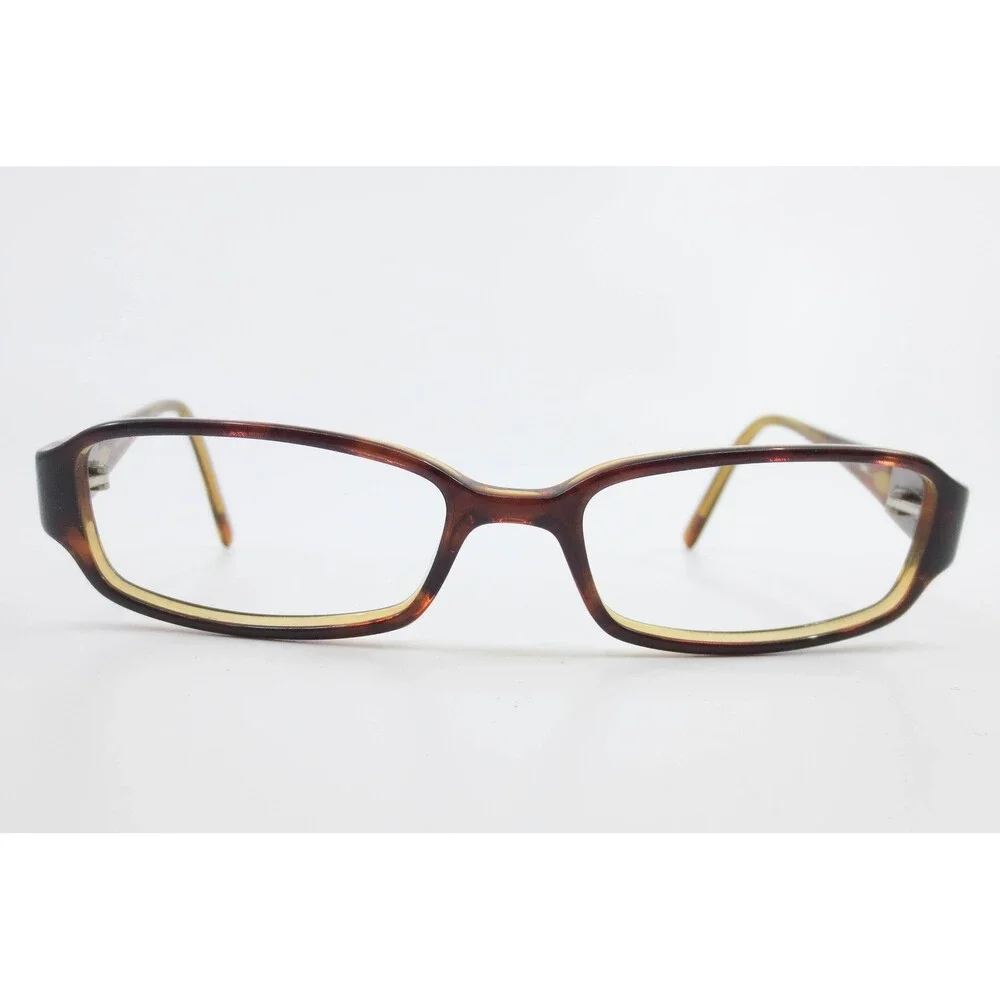 Bulova Turin Amber Gunmetal Rectangular Eyeglasses Frames 51-16-135 36245